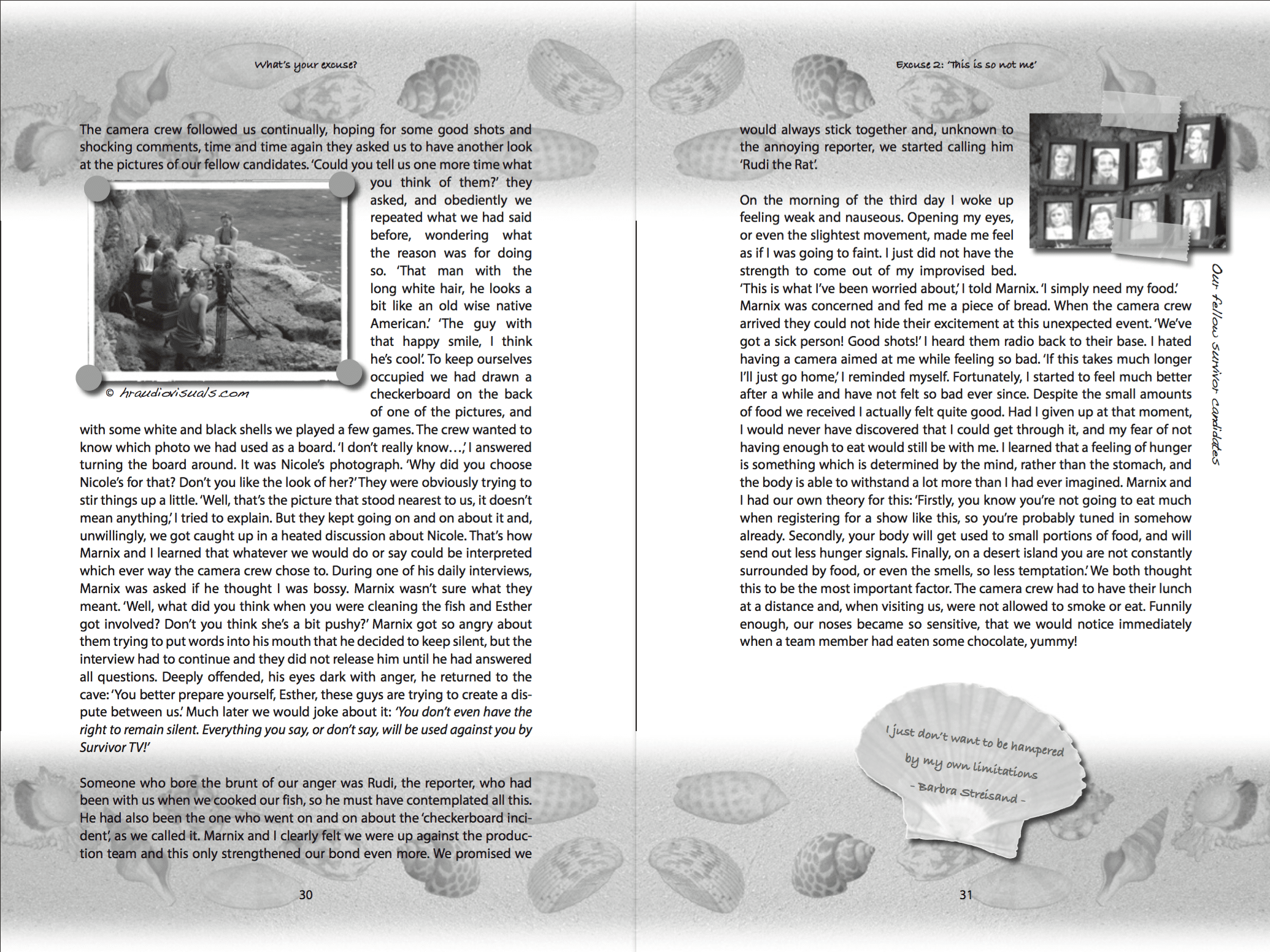 How I stole food during the Survivor TV show