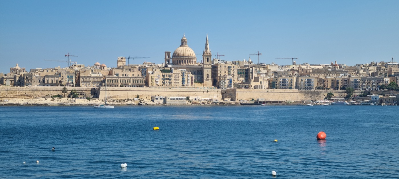 Valletta in Malta seen from the water