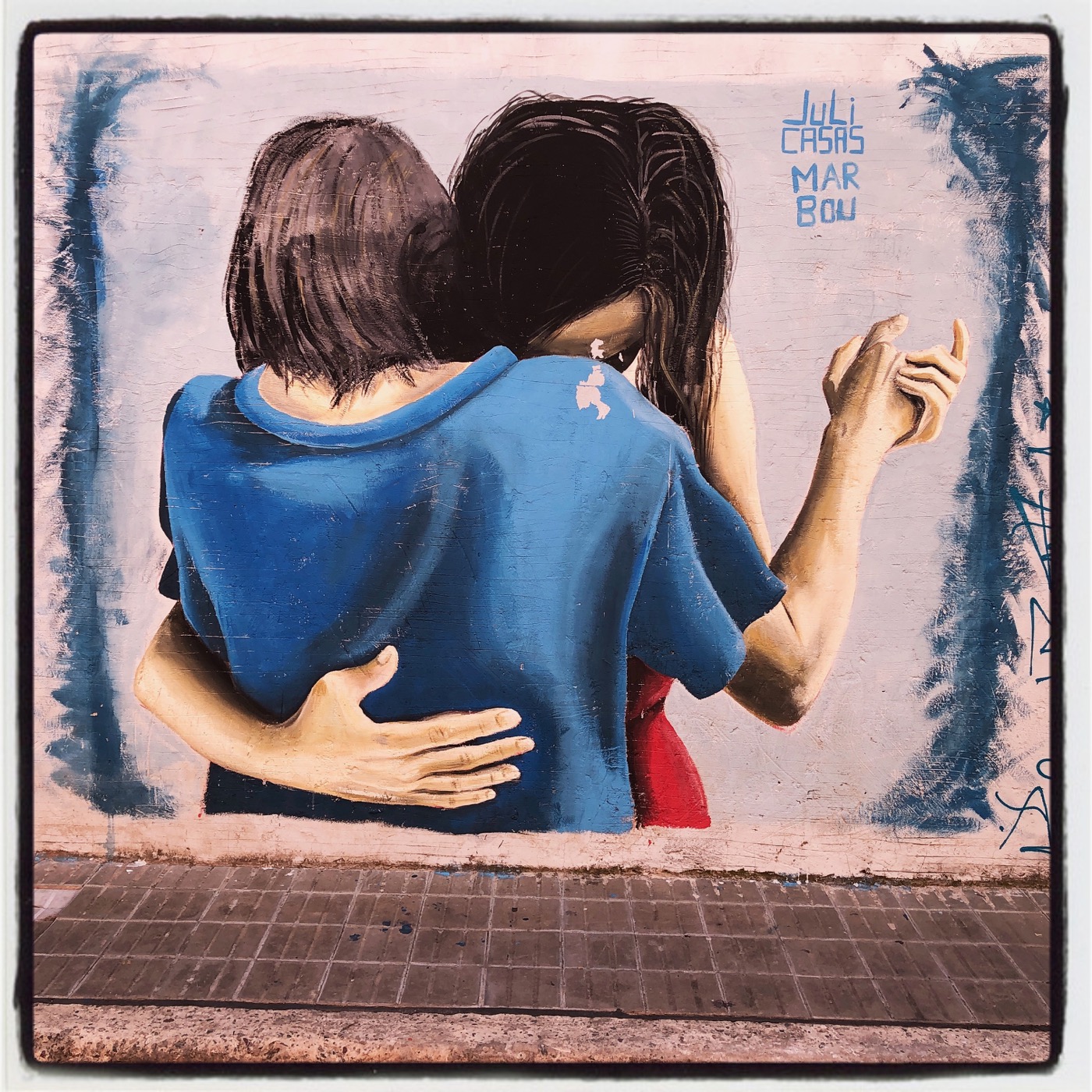 Tango mural in Buenos Aires