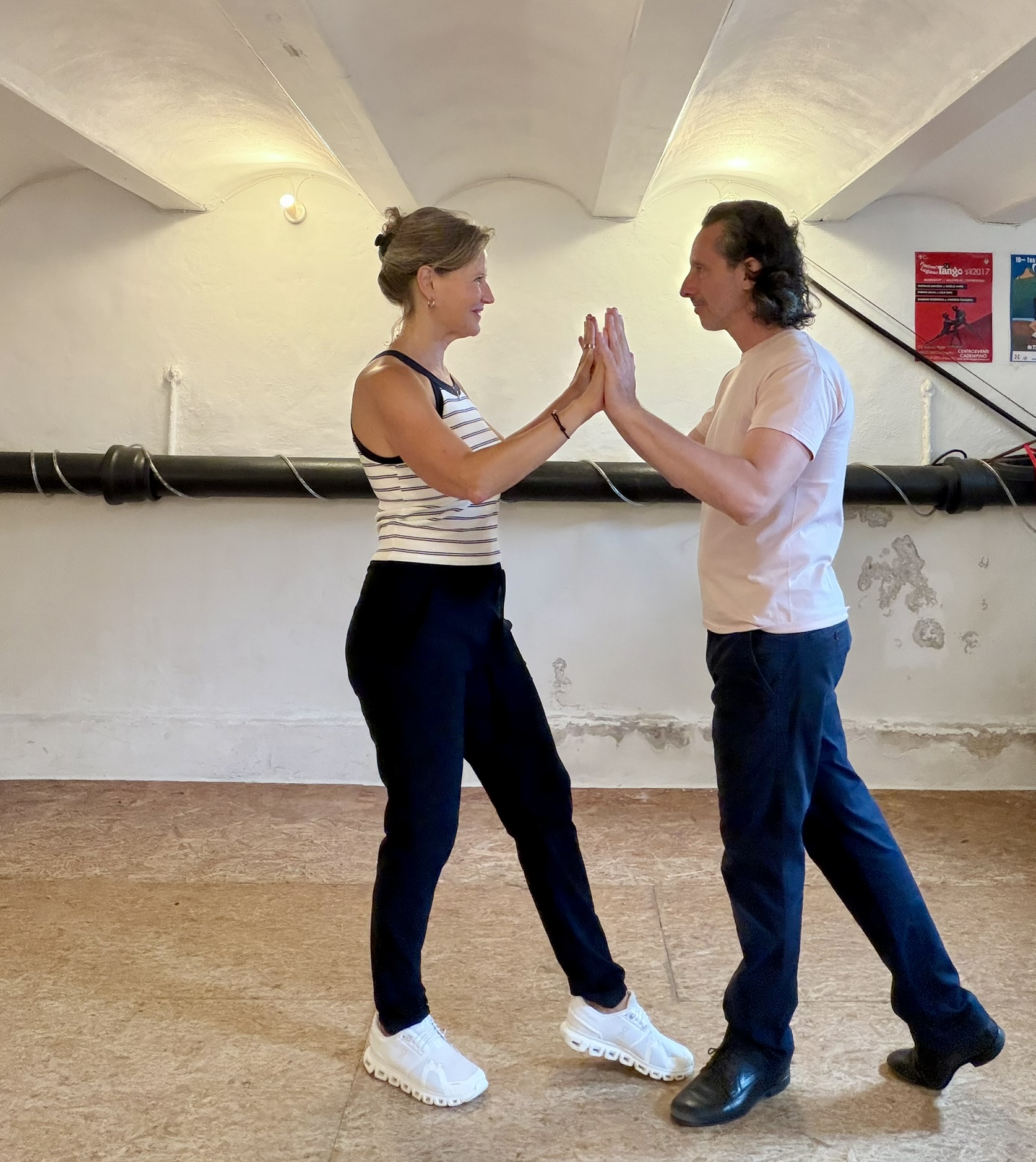Damian Rosenthal coaching Esther Jacobs on grounding and posture
