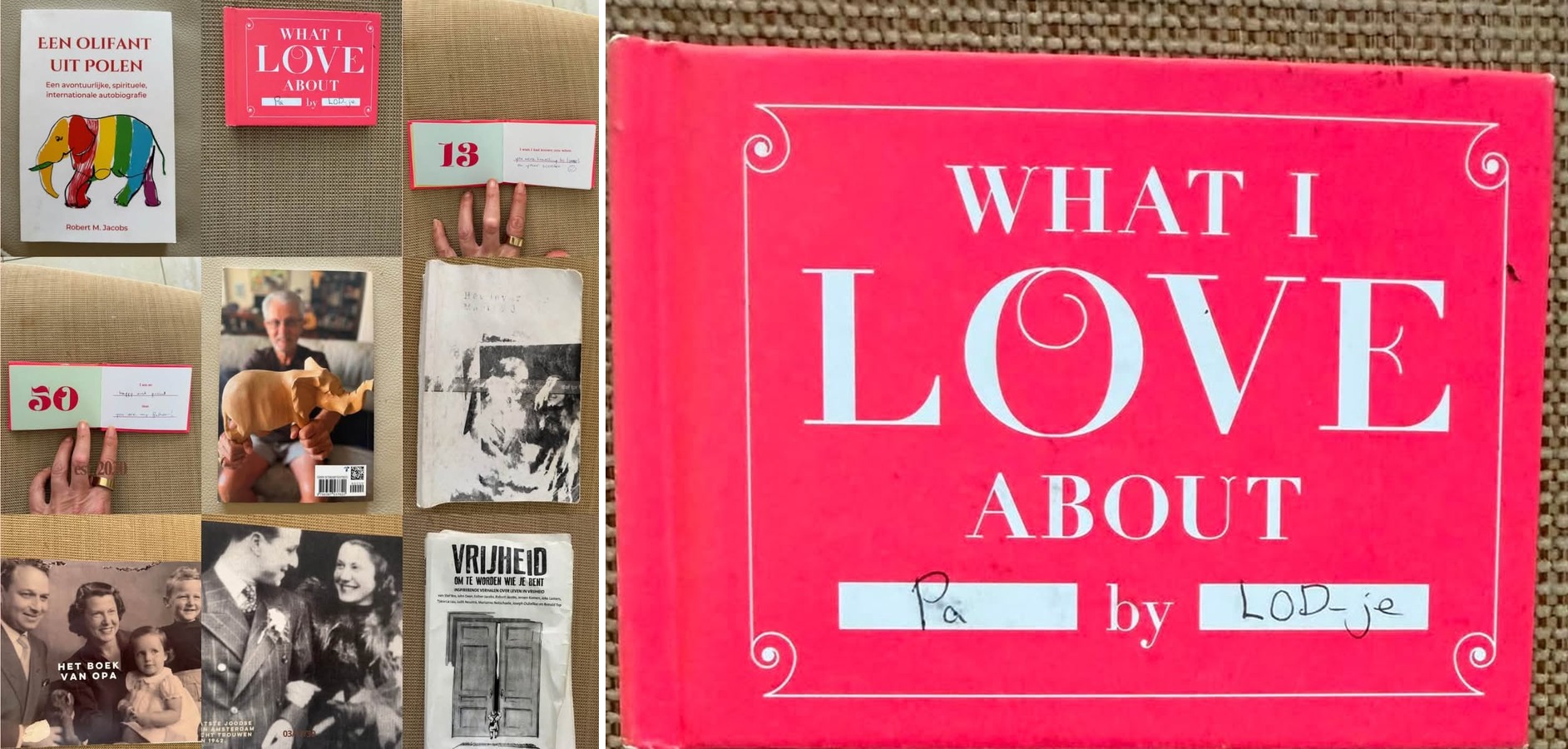 Boeken bewaren herinneringen en liefde